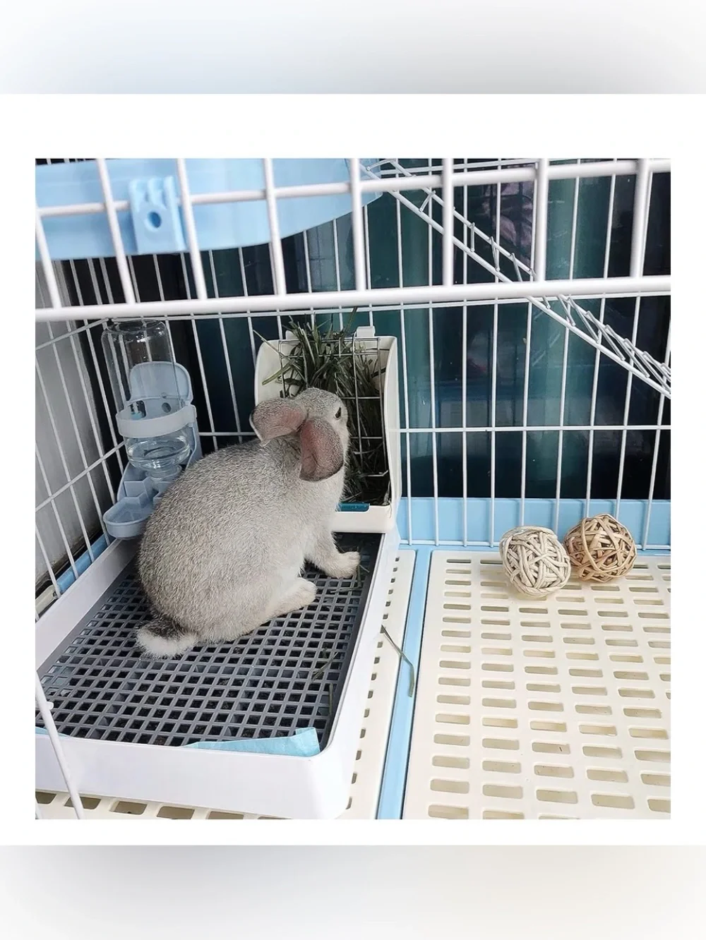 Guinea Pig Rabbit Litter Pan for Cage Bed Pet Toilet Ferret corner Medium (2)
